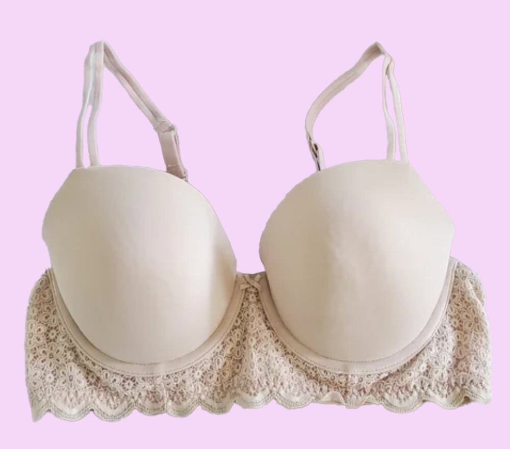 AERIE BRA 36C AMERICAN EAGLE Lingerie Intimates Cream & Lace